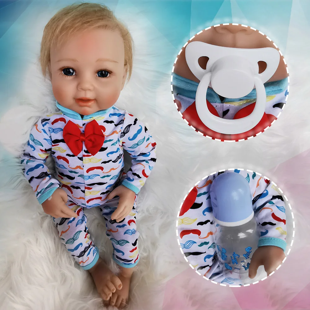 OtardDolls Bebe Детские Reborn Baby Doll 20 дюймов 50 см Силиконовые Винил Bebe Кукла Новорожденный очаровательны реалистичные для детей ясельного возраста для подарка Быстрая