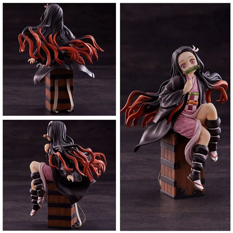 Demon Slayer Kimetsu No Yaiba Kamado Nezuko Kamado Tanjirou фигурка ПВХ аниме Коллекционная модель Brinquedos кукла детские игрушки
