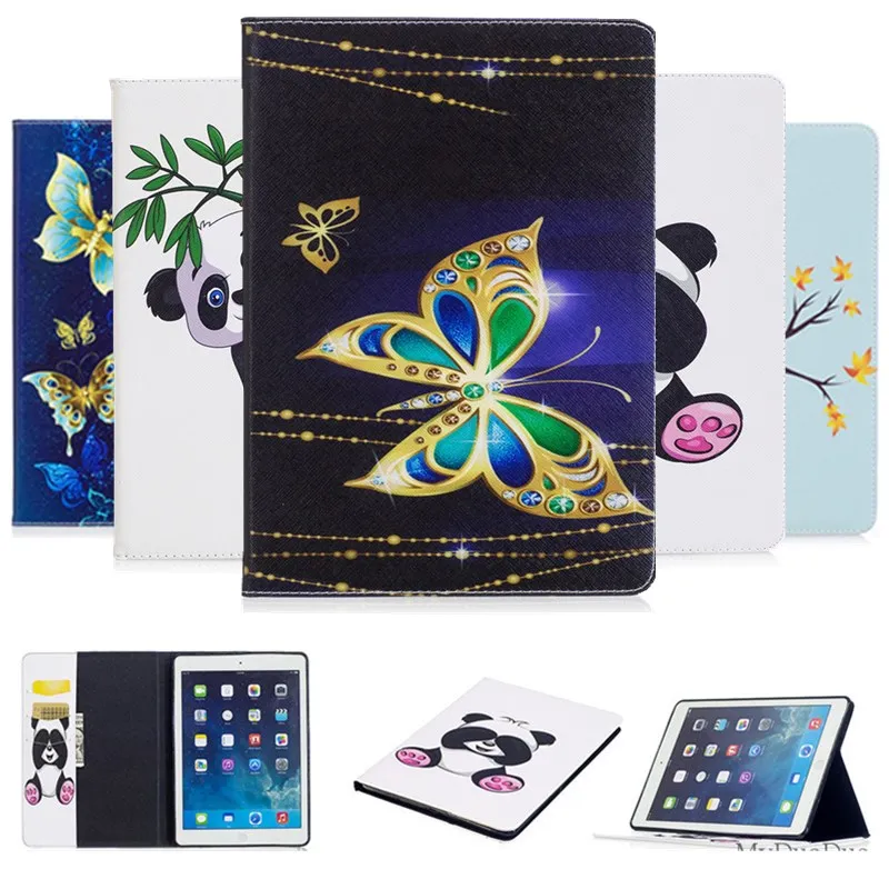 Чехол-подставка для Ipad Air 2 с изображением панд и бабочек | Компьютеры офис