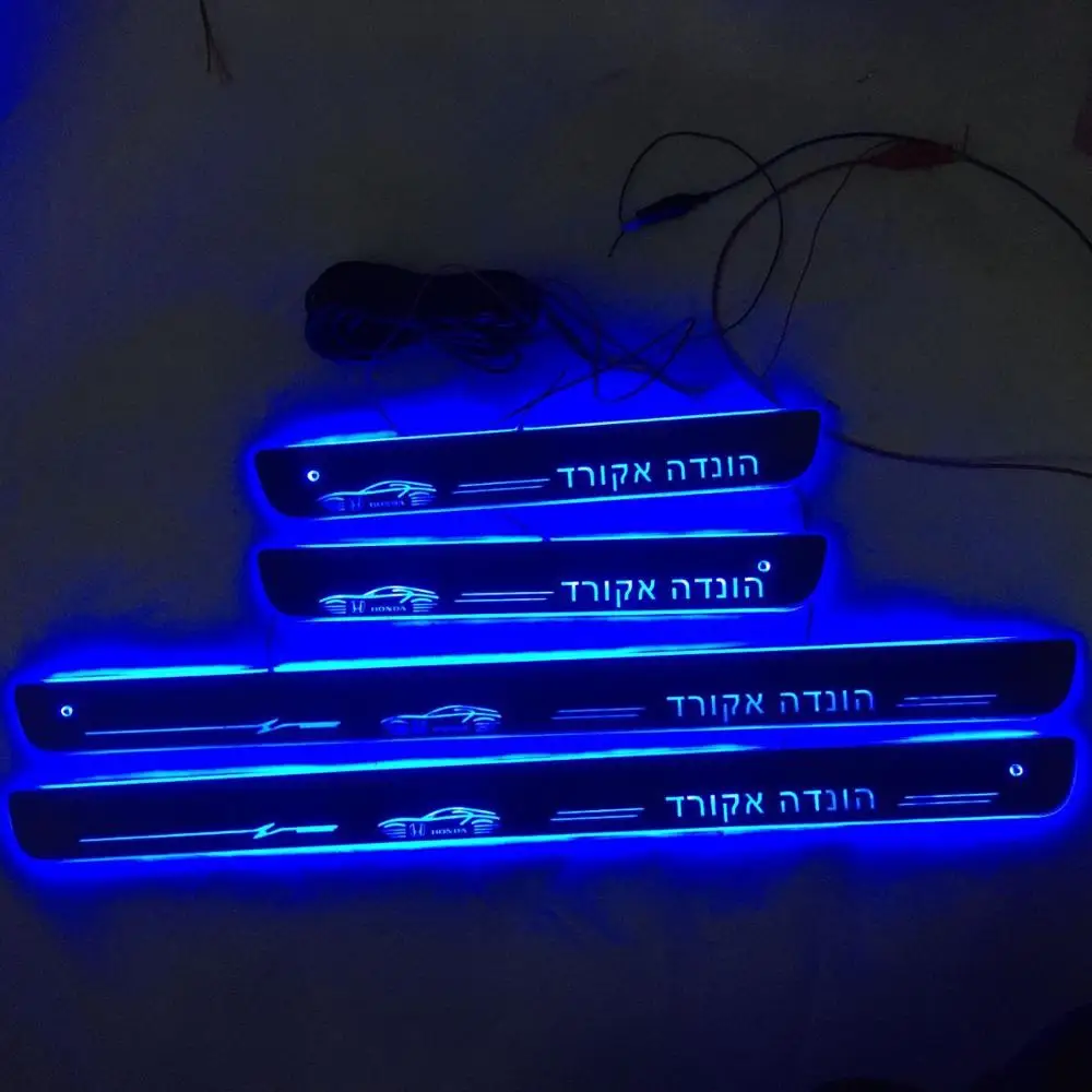  Apply to ACCORD Door Dynamic LED Lamp Sill Scuff Plate Welcome Pedal Car Styling Twinkle door sills - 4000297381831