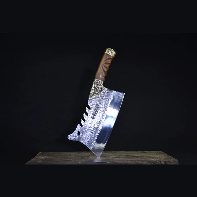 

Little Cook Handmade multifunctional Chinese chef knife fixed blade meat cleaver Sharp figured knives Kitchen cooking tools
