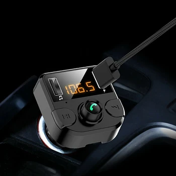 

FM transmitter mp3 radio adapter car fast 2usb charger high quality hot sale Wireless car bluetooth