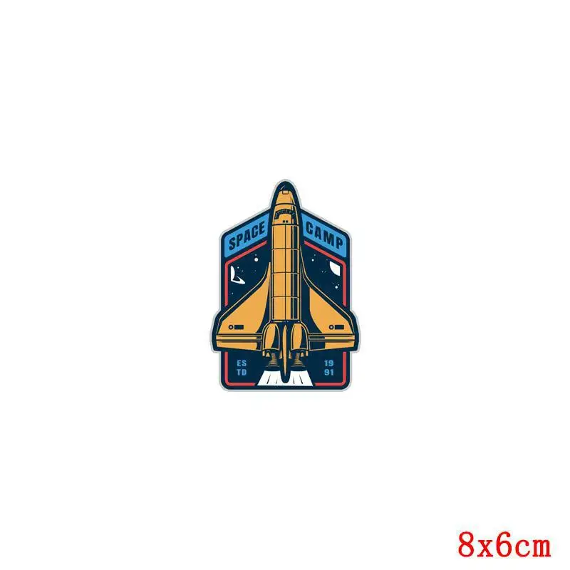 Alien Outer Space Rocket Astronaut Thermo Stickers On Clothes Diy Ufo Heat-sensitive Patches Iron On Transfers For Clothes - Color: TH1909