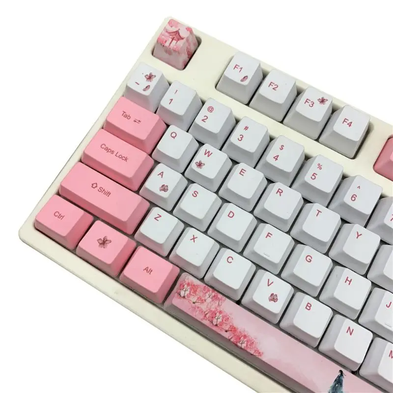 Teclas personalizadas SDYZ, 60 por ciento, adecuadas para teclados  mecánicos GK61/GK64/RK61/Anne/GH60 /ALT61, juego de 71 teclas, teclas PBT  de perfil OEM (teclas IZAKAYA)