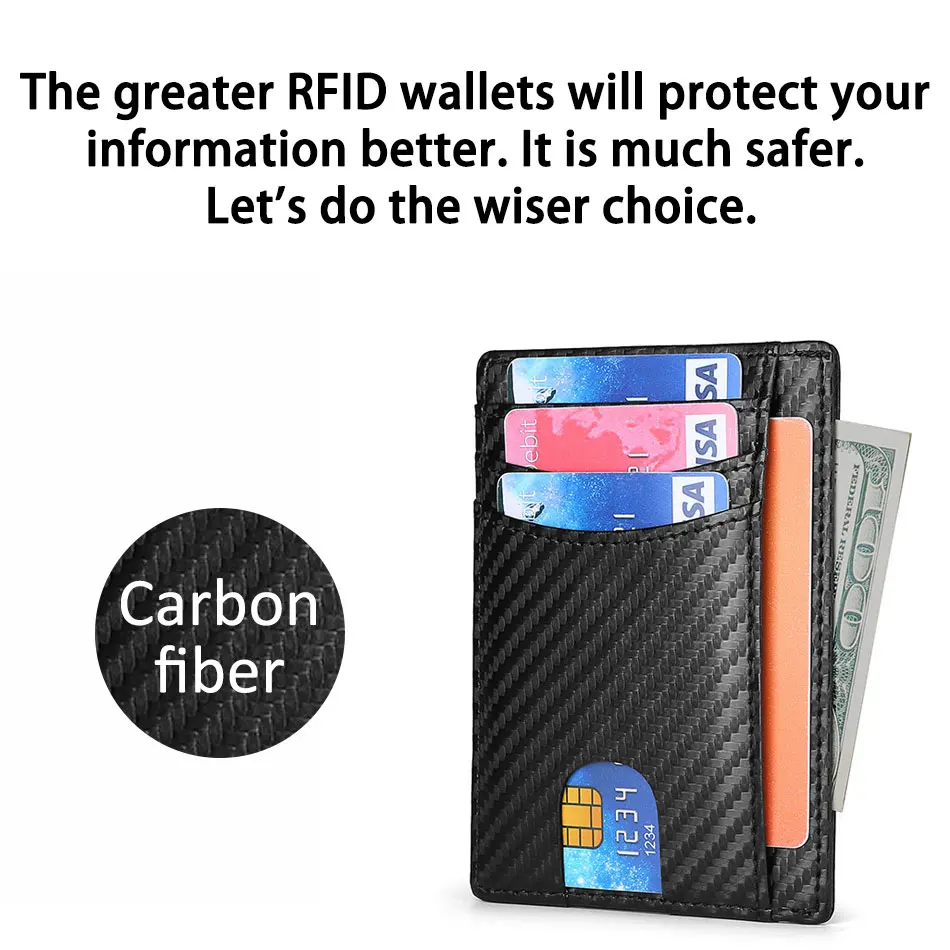 DIENQI Тонкий RFID блокирующий кредитный держатель для карт кожаный кошелек для мужчин и женщин Бизнес id держатель кредитной карты кошелек Тонкий держатель для карт Израиль