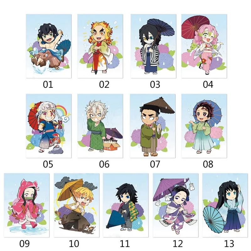 

Cute Cartoon Japanese Anime Demon Slayer Ghost Blade Poster Stickers Wall Stickers Kamado Tanjirou Kamado Nezuko
