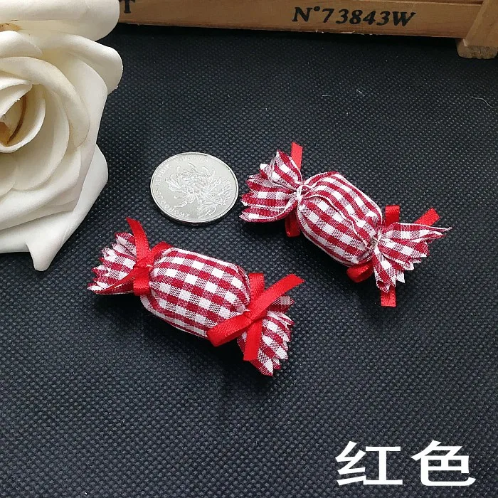 Новые DIY Детские аксессуары для волос, аксессуары для одежды, аксессуары для волос, милые клетчатые украшения для конфет