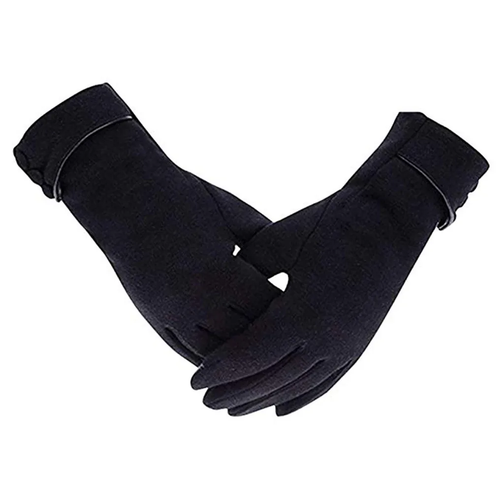 3 пары, женские зимние перчатки, теплые перчатки для телефона, ветрозащитные перчатки для девочек
