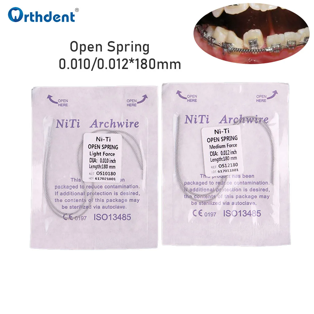 Orthdent 2 Pcs/pack Dental Orthodontics Open Coil Spring Nickel