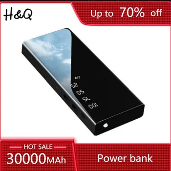 30000 20000mahパワーバンク外部バッテリーpoverbank usb led powerbank携帯電話の充電器xiaomi iphone 7 8 × 11 xas
