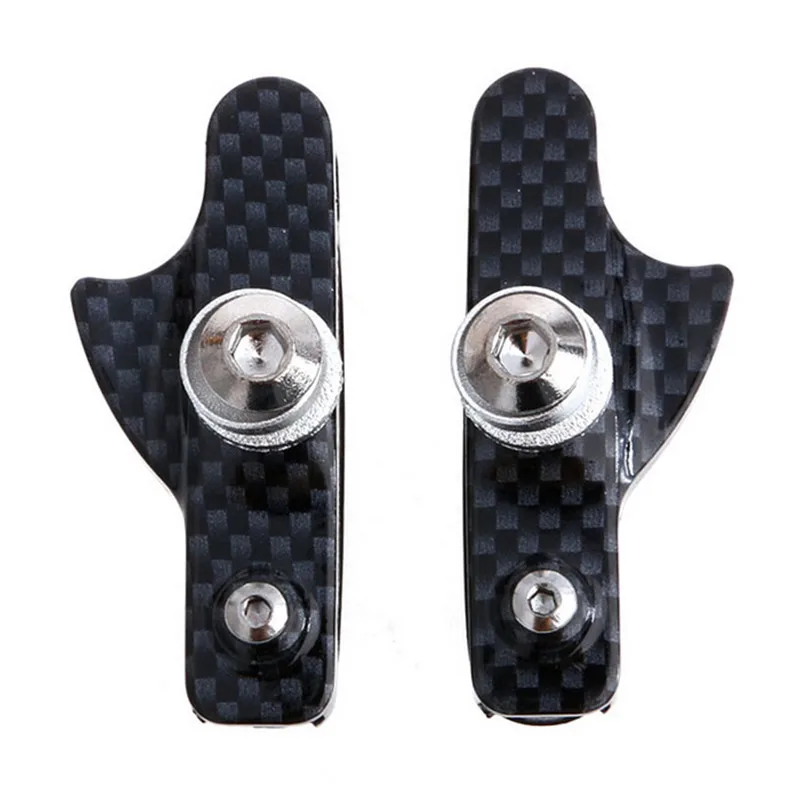 Carbon fiber 1 пара тормозных колодок для шоссейного велосипеда, велосипедных тормозных колодок, держатель MTB, резиновые блоки, велосипедные тормозные колодки, Аксессуары для велосипеда, инструмент - Цвет: Carbon fiber
