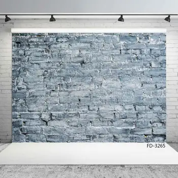 

Old Blue Brick Wall Grunge Photocall Background Child Portrait Vinyl Photography Photo Studio Props Young Photographic Backdrops