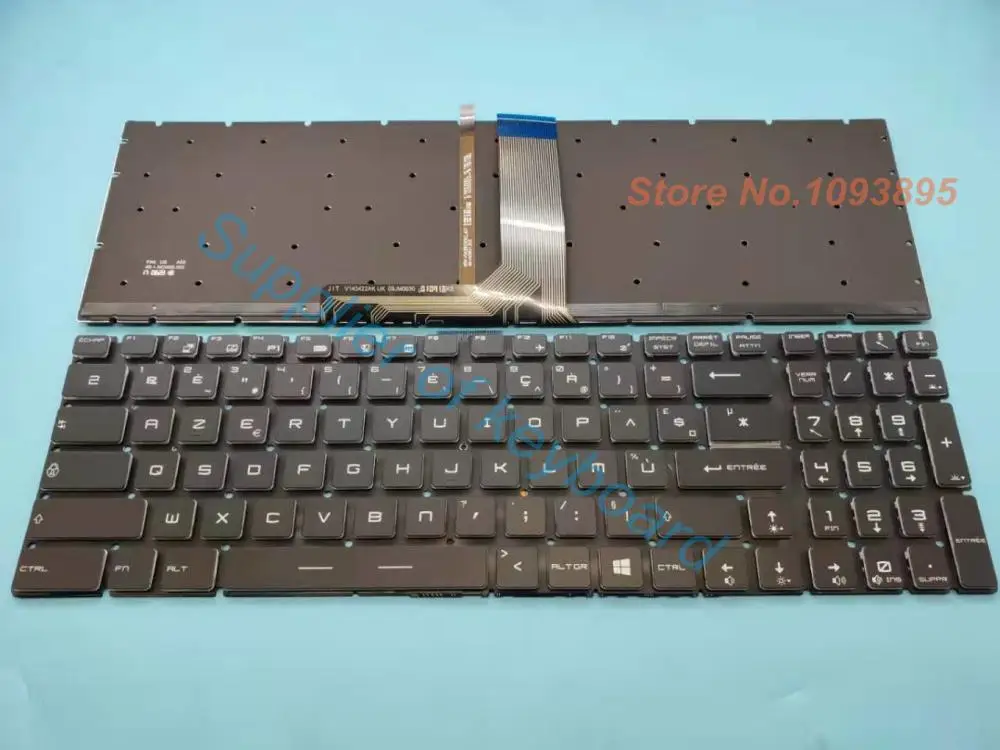 Новая Azerty клавиатура для MSI GP63 GP73 GF62 GF62VR GF72VR Azerty Французская клавиатура с полноцветной подсветкой хрустальной клавишей