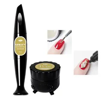 

1Pc Nail Art Glue Nail Paste Gel Nail Rhinestone Adhesive Joint Filling Glue Pen (Sticky Manicure 10ml)