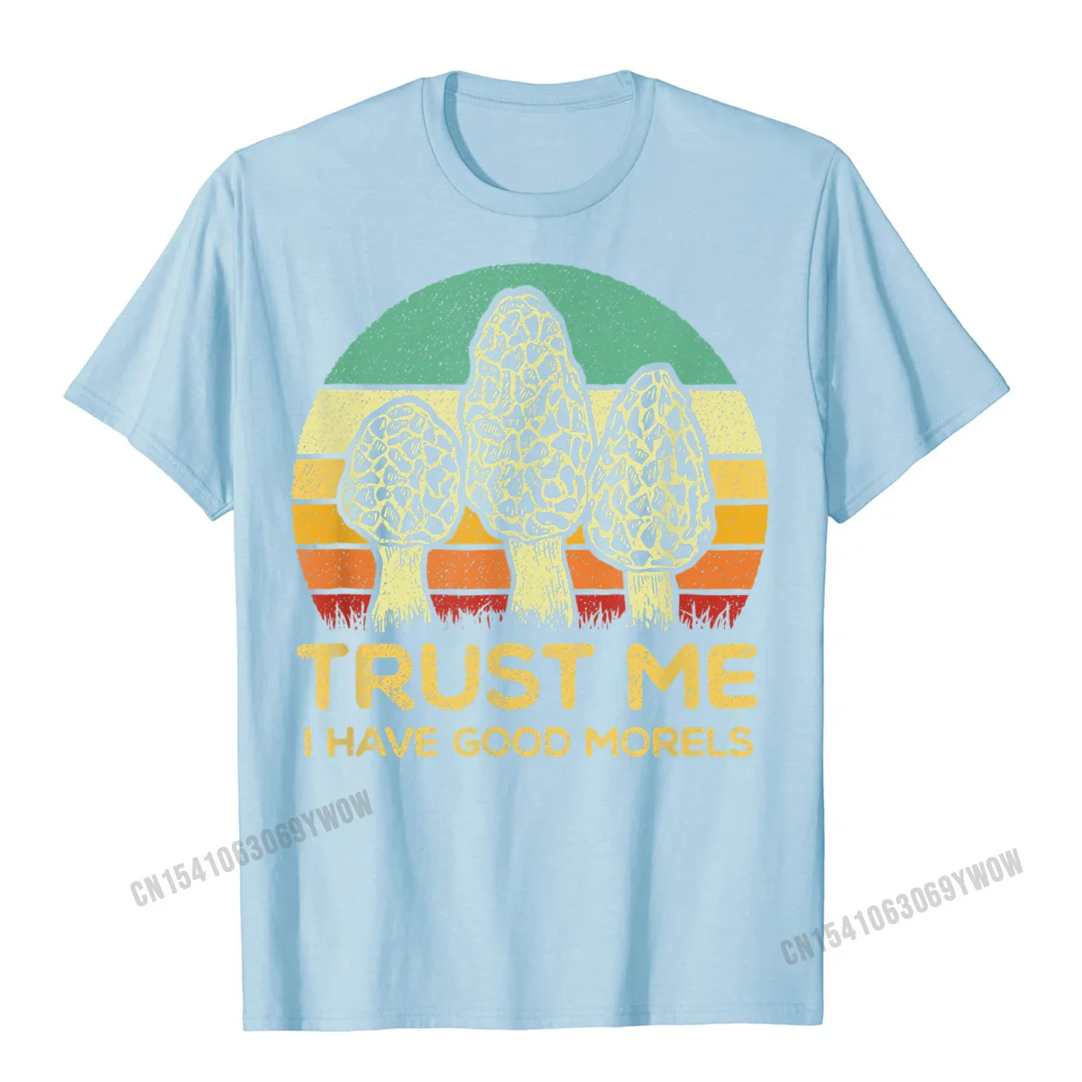 Fitness Tight T-Shirt 2021 Popular Round Neck Crazy Pure Cotton Student Tops & Tees Normal Short Sleeve Clothing Shirt Morel Mushroom Shirt Funny Foraging Morels Hunters Tshirt T-Shirt__683 light