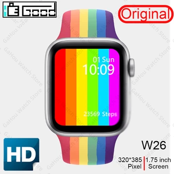 

Smart Watch iwo W26 smart watch series 6 bluetooth call Smartwatch for women for IOS Android Huawei OPPO PK GTS GT 2 HW12 X6