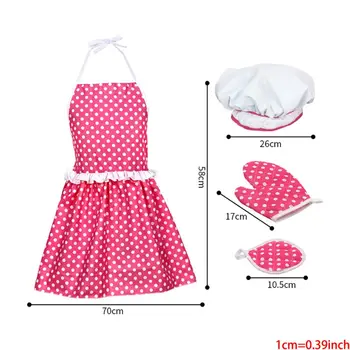

Chef Role Play Set with Dress up Costume and Kitchen Accessories Kids Pretend Play Toy Set