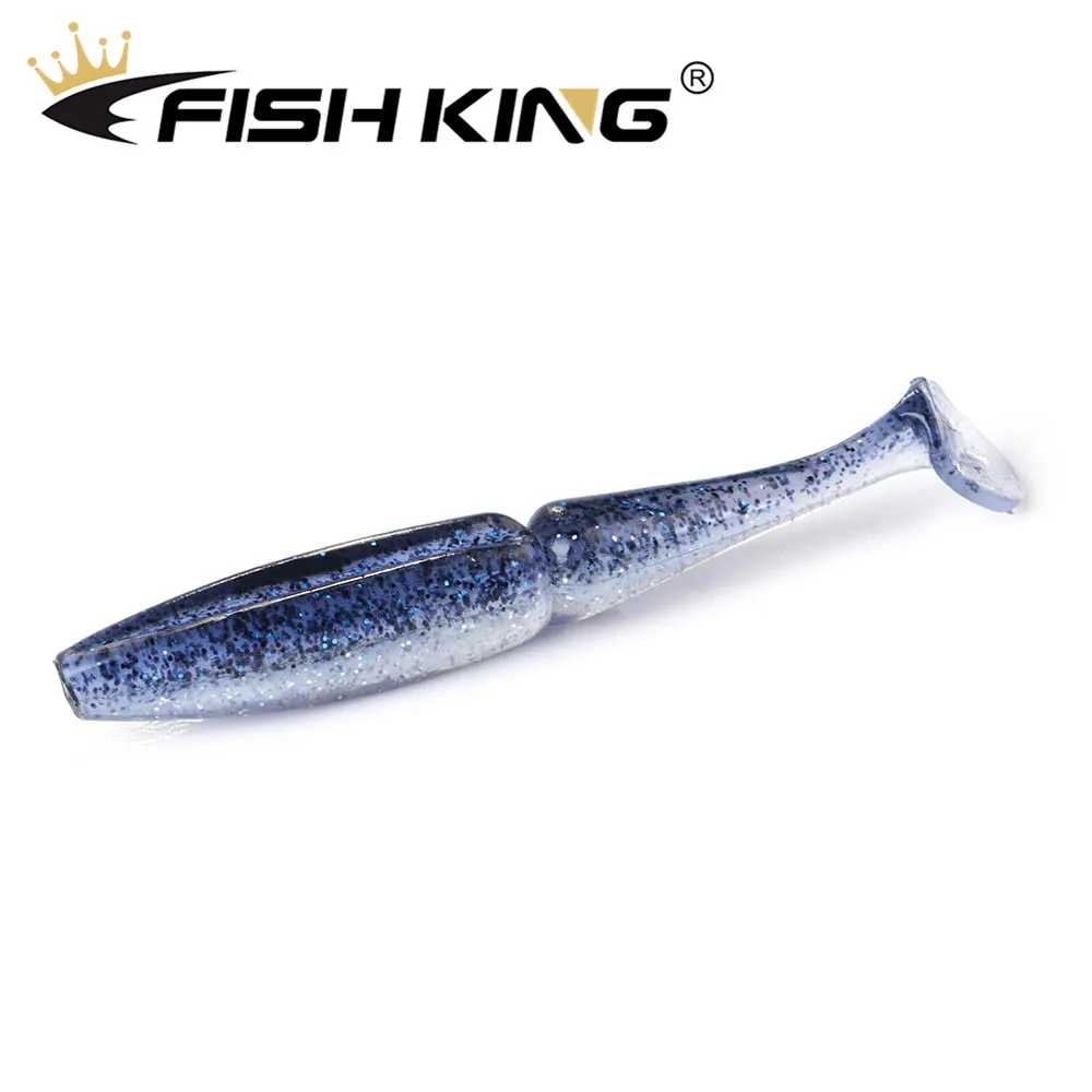 FISH KING 6 шт./упак., мягкие приманки, приманка для рыбалки 105 мм, 11 г, приманка для плавания, форель, Мягкая наживка для рыбалки воблер, искусственная приманка для щуки