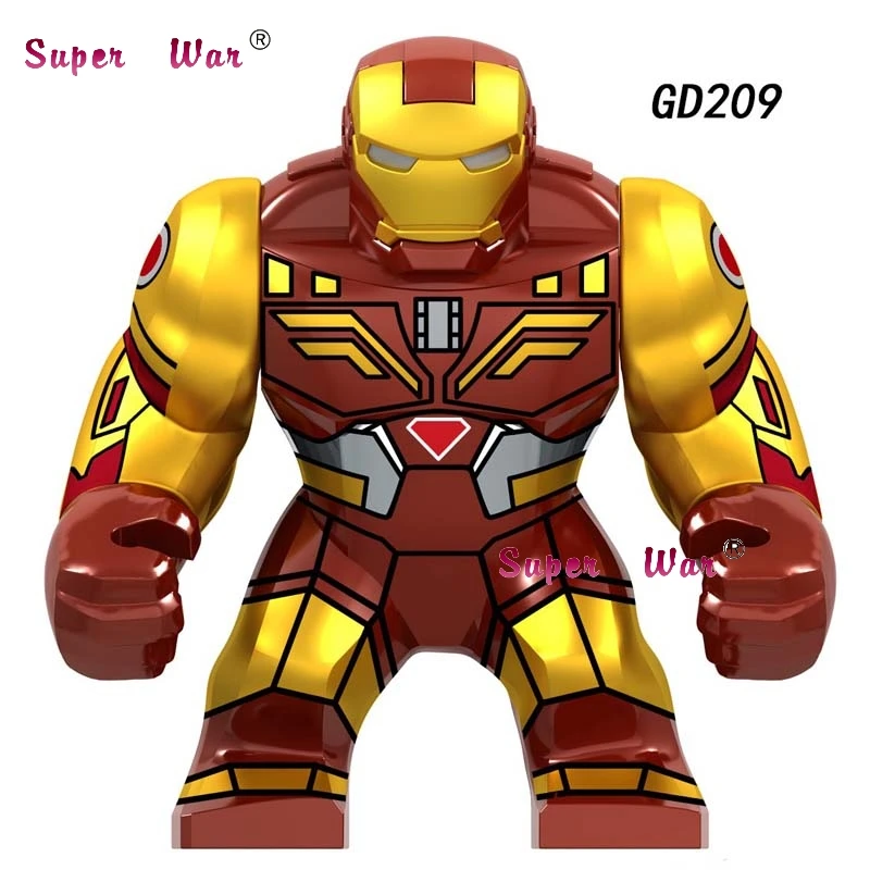 GD209 Один Мстители Marvel, танос, бесконечная перчатка, Халк, халкбастер, военная машина, Бэтмен, большой размер, Железный человек, строительные блоки, детские игрушки - Цвет: GD209