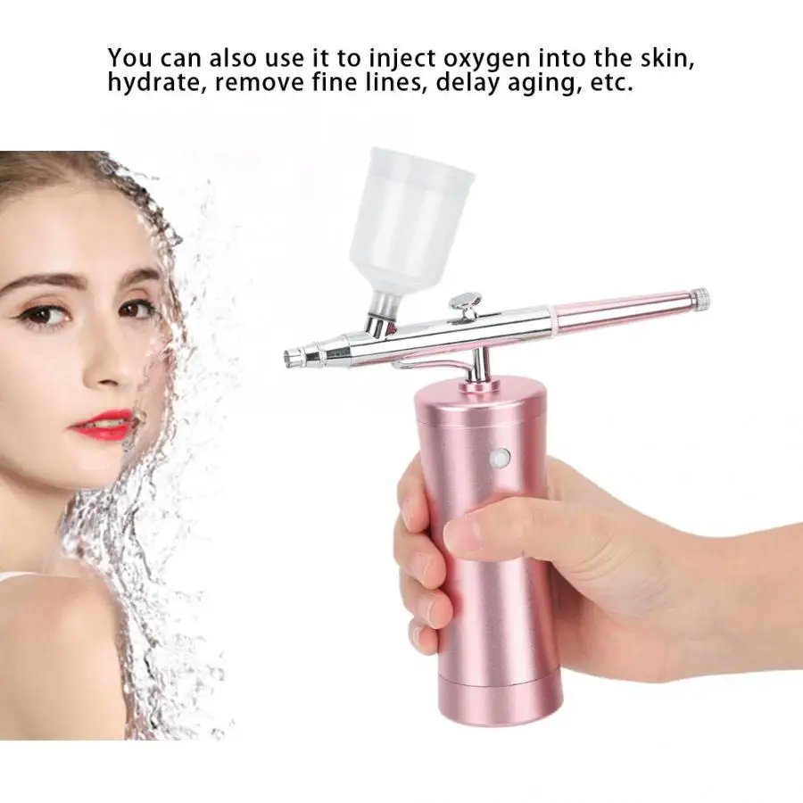 Manicure Multifunction Air Spray Airbrush Kit Oxygen Spray Nozzle Nail Painting Tool 100-240V Acrylic Nail Kit