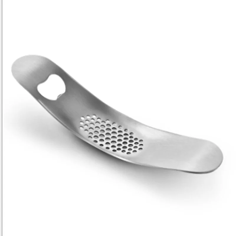 Garlic press Нержавеющая сталь дуговой качалка Чеснок Пресс дробилка Мясорубка Чоппер кухонные инструменты открывалка для бутылок Консервный нож - Цвет: Garlic press