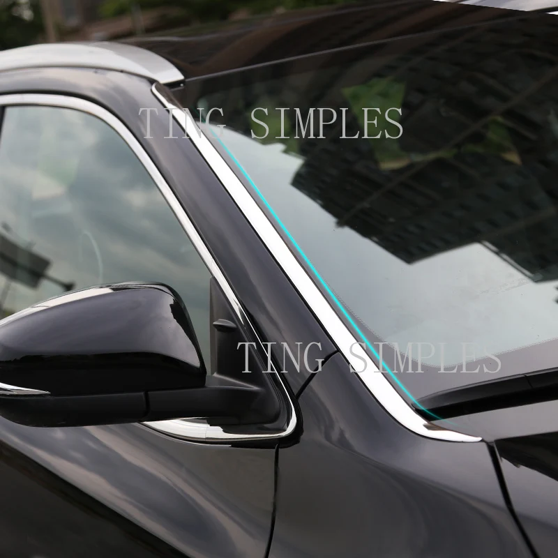 

Для Toyota Highlander 2015 2016 2017 2018 2019 2020 2021 модификация отделочной ленты переднего лобового стекла и отделки из нержавеющей стали