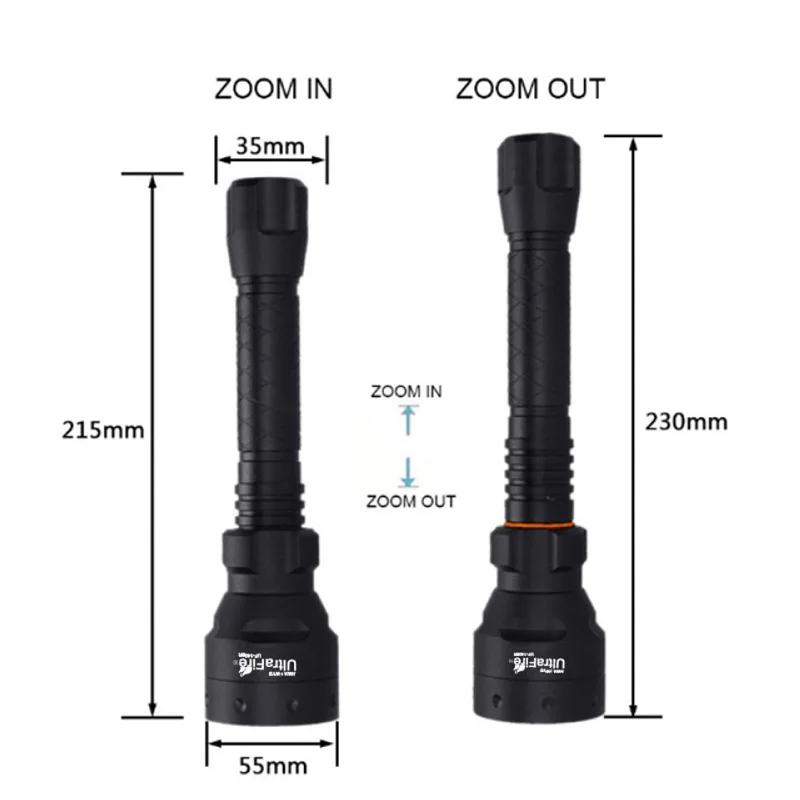 Skup Ultrafire IR Night Vision latarka 10W 850nm 940nm LED latarka z zoomem promieniowanie podczerwone latarka myśliwska 18650 bateria