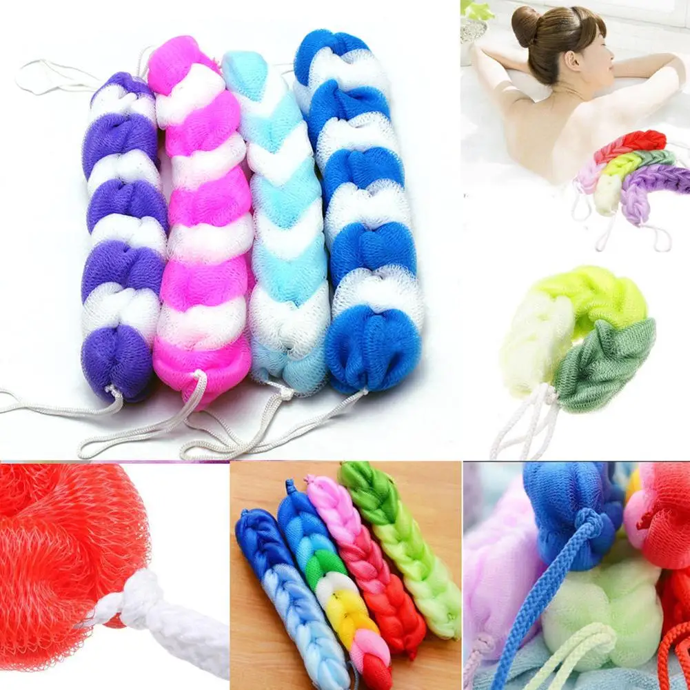 Soft Back Strap Bath Scrubber Rich Bubbles Body Brush 14 Soft Back Strap Bath Scrubber Rich Bubbles Body Brush