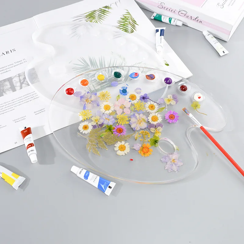 

Epoxy Resin Mold DIY Paint Drawing Board Silicone Mold For DIY Resin Jewelry Making Tool Tray Home Decoration Casting Mould