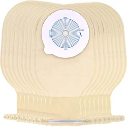 Sacs de colostomie translucides, une pièce, sacs de soins de colostomie, soins de la stomie, coupe pour s'adapter à la fermeture de la queue 