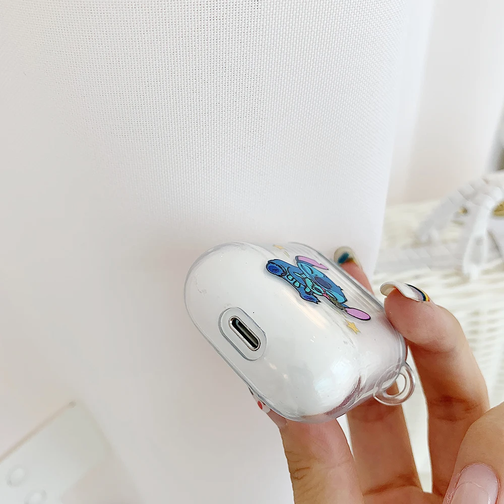 Мягкий силиконовый чехол с милым мультяшным стичем Doraemon Winnie для Apple AirPods 1 2, беспроводной Bluetooth чехол для наушников