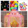 Portable Play Kids Tent Princess castle tent with LED light Children Indoor Outdoor Ocean Ball game tent Room House Girl gift 5