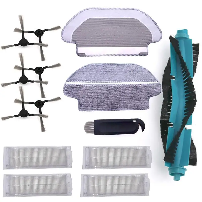 

14pcs Vacuum Cleaner Set roller side brushes rag filters For Viomi V2 V RVCLM21B Mijia STYJ02YM robot Cleaning Tools accessories