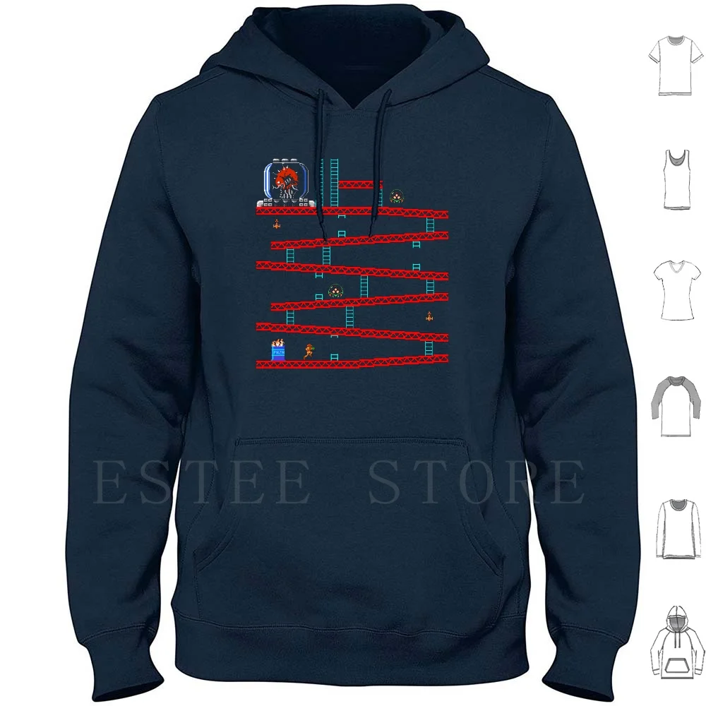 Metroid Kong Felpe Metroid Donkey Kong Nes Snes Samus Mother Brain Cross Over Games Retro Gamer Gaming Geek Nerd