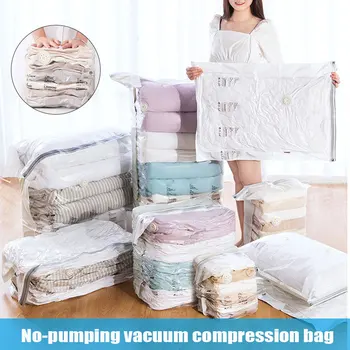

Three-dimensional Vacuum Compression Bag Clothes Storage Bag Household Storage Finishing Bag No Pumps Need LXY9