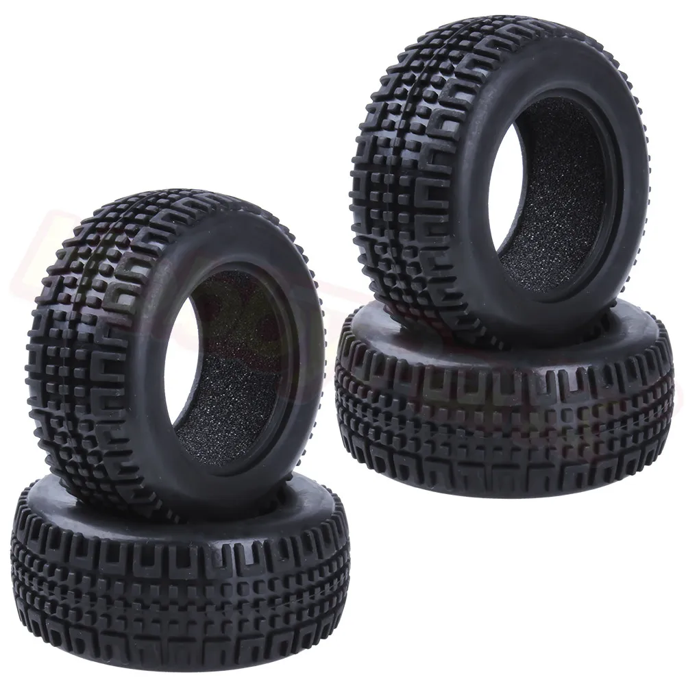 4 шт. 75x30 мм RC Rally автомобильные шины с поролоновыми вставками для 1/10 Масштаб