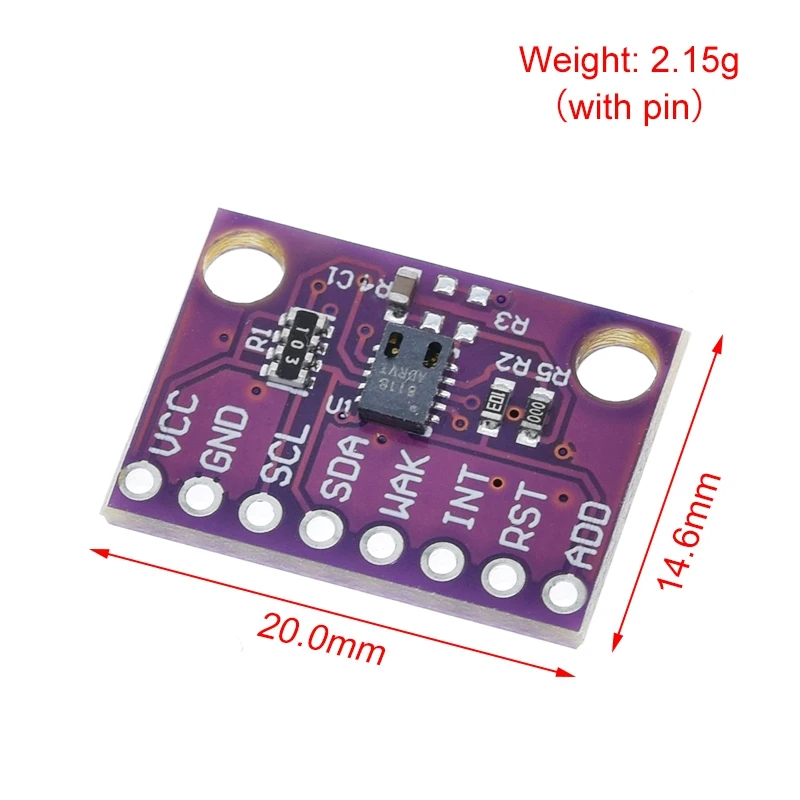 Gassensor Kohlendioxid-Erkennungssensor-Modul CCS811 CO2 eCO2 TVOC Luftqualitätsmessung I2C-Ausgang CJMCU-811 für Arduino – Detail 7