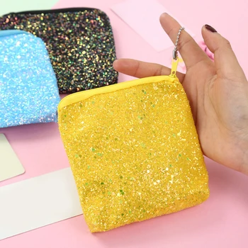 

2020 New Women Wallet New Luxury Fashion Sequin Coin Purse Lady Credit Card Holder Female Square Walle