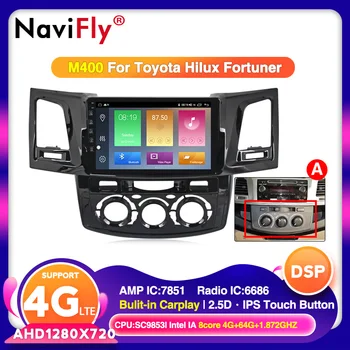 

4G LTE Android 10 Car dvd radio Player Navigation GPS Radio Audio For Toyotal Fortuner/HILUX Revo / Vigo 2004-2013 2014 WIFI BT