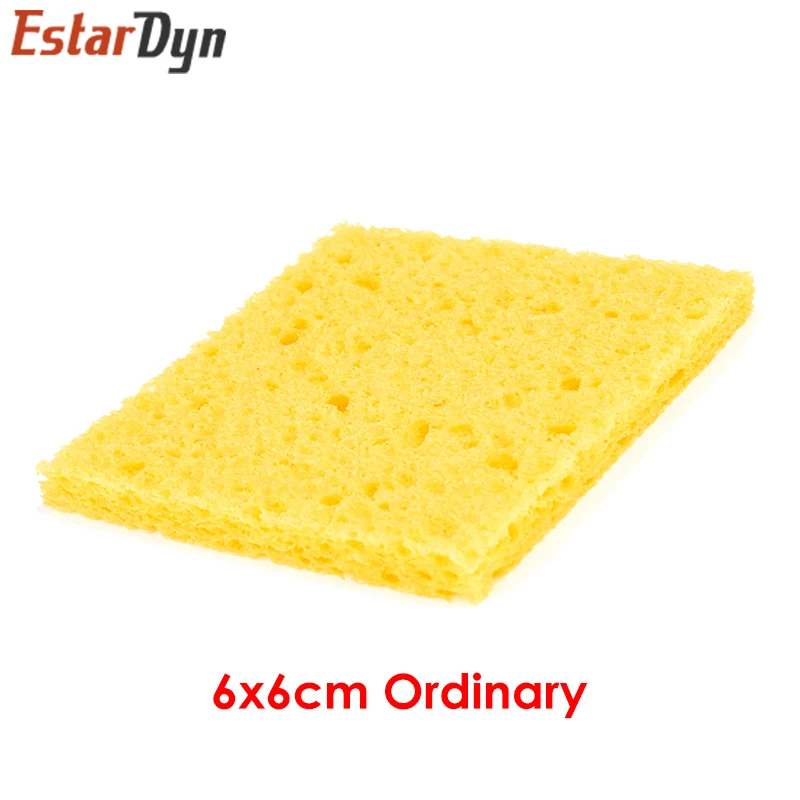 10Pcs 6CM*6CM High Temperature Resistant Sponge Electric Iron Tip Cleaning Sponge Rectangular 6CM*6CM