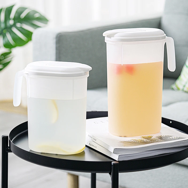 1.8L/2.2L Transparent Water Jug For Drink Juice Plastic Large Capacity Water Pitcher With Handle Home Cold Water Teapot Kettle
