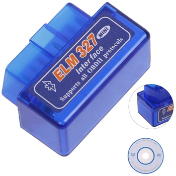 

1pc Bluetooth V2.1 Mini Elm327 OBDII scanner OBD car diagnostic tool code reader
