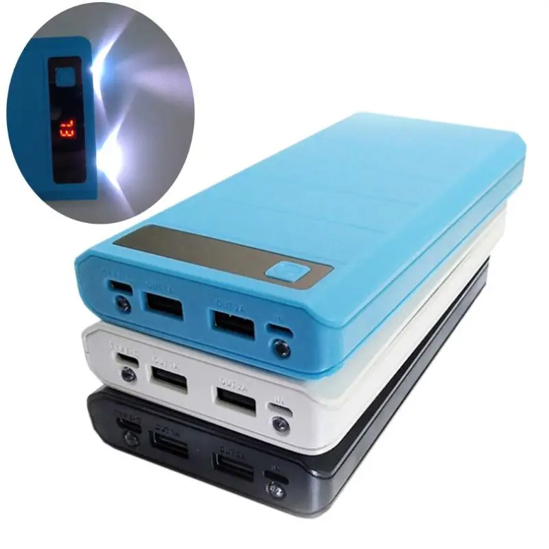 Портативный светодиодный дисплей типа C 2 порта USB 8x18650 |