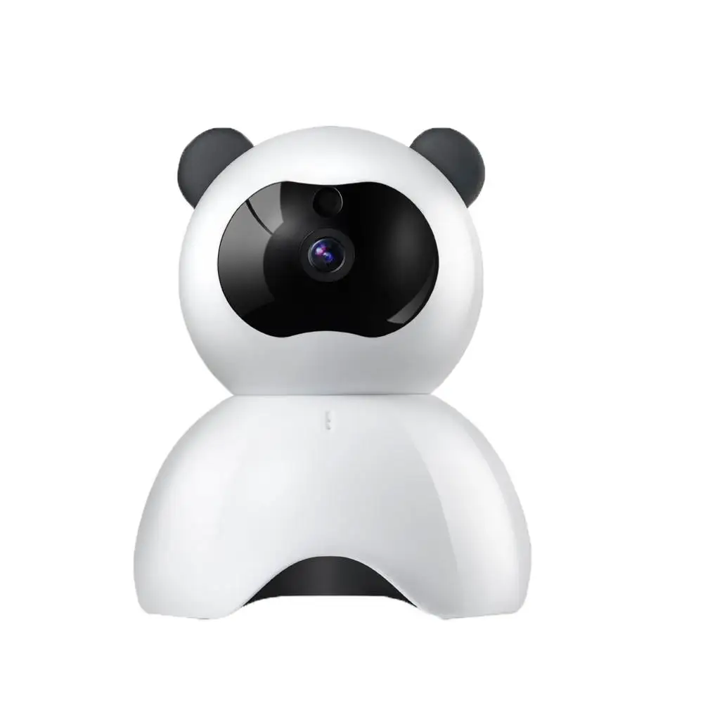 Умная беспроводная Wi-Fi мини-камера безопасности 720P с функцией ночного видения, дистанционный доступ Wifi, дистанционное управление, голосовая домофонная сигнализация, мониторинг - Название цвета: Panda