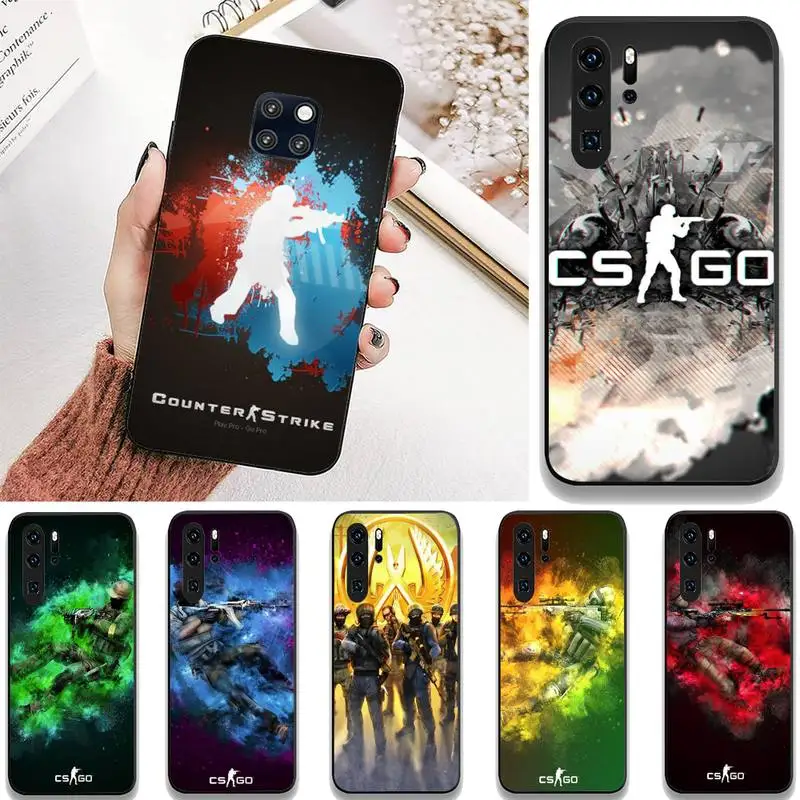 Чехол для телефона с изображением пистолета боевой игры CS Go Huawei Mate 10 20 Lite Pro X Honor Play