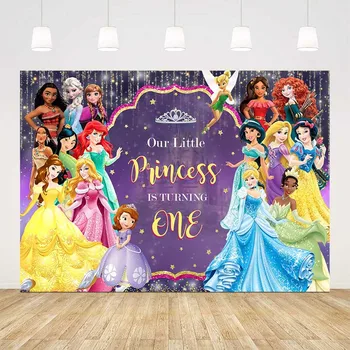 

1st birthday backdrop little princess background for photo studio girl first birthday party decoration princess castle backdrops