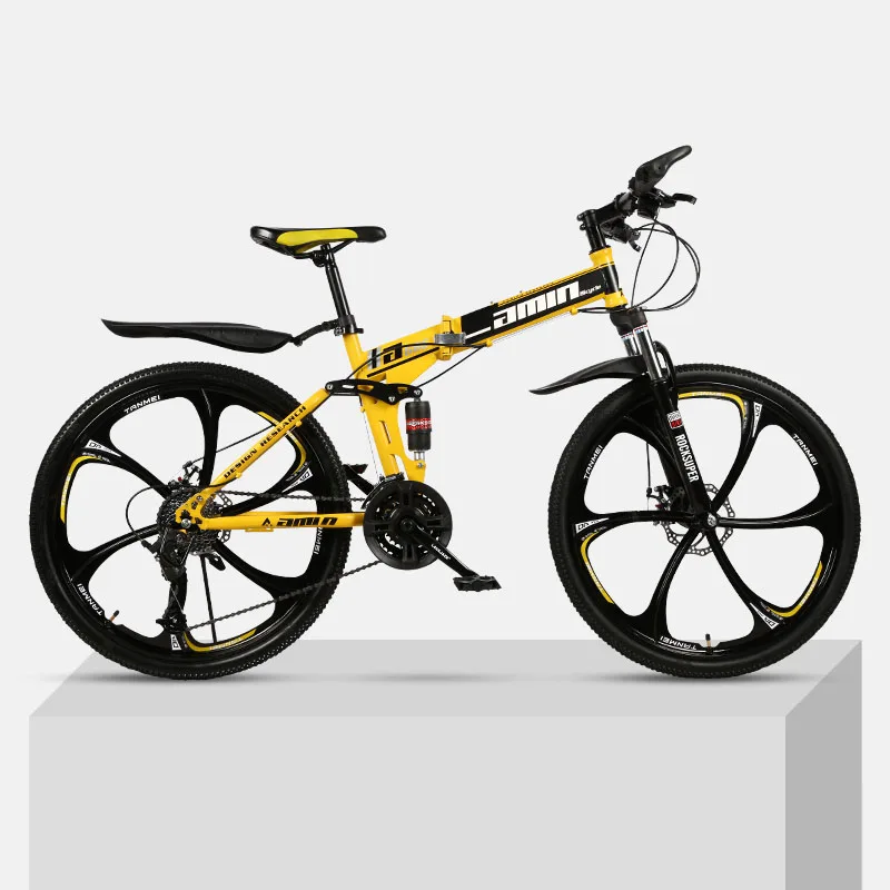 Discount 21-Speed Mountain Folding Bicycle 24/26-inch Double Shock Absorption Variable Speed Fast Bike For Male And Female Students 1 Discount 21-Speed Mountain Folding Bicycle 24/26-inch Double Shock Absorption Variable Speed Fast Bike For Male And Female Students 1