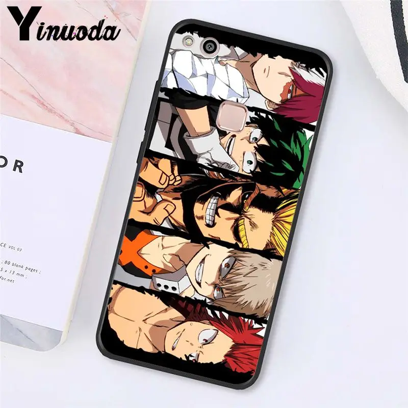 Yinuoda с героями из мультфильма «Мой герой deku и bakugou чехол для телефона для Huawei Y5 II Y6 II Y5 Y6 Y7Prime Y9