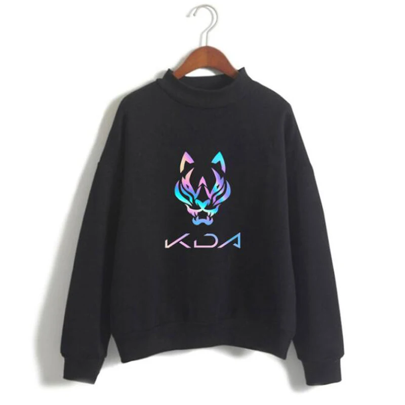 

Мужская Флисовая Толстовка Kda The Baddest с длинным рукавом и высоким воротником