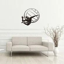 2246 волейбол Спортивные 3D наклейки на стену, отпечатанные по уникальному и креативные настенные Стикеры, горячие продажи съемный водостойкая клейкая бумага